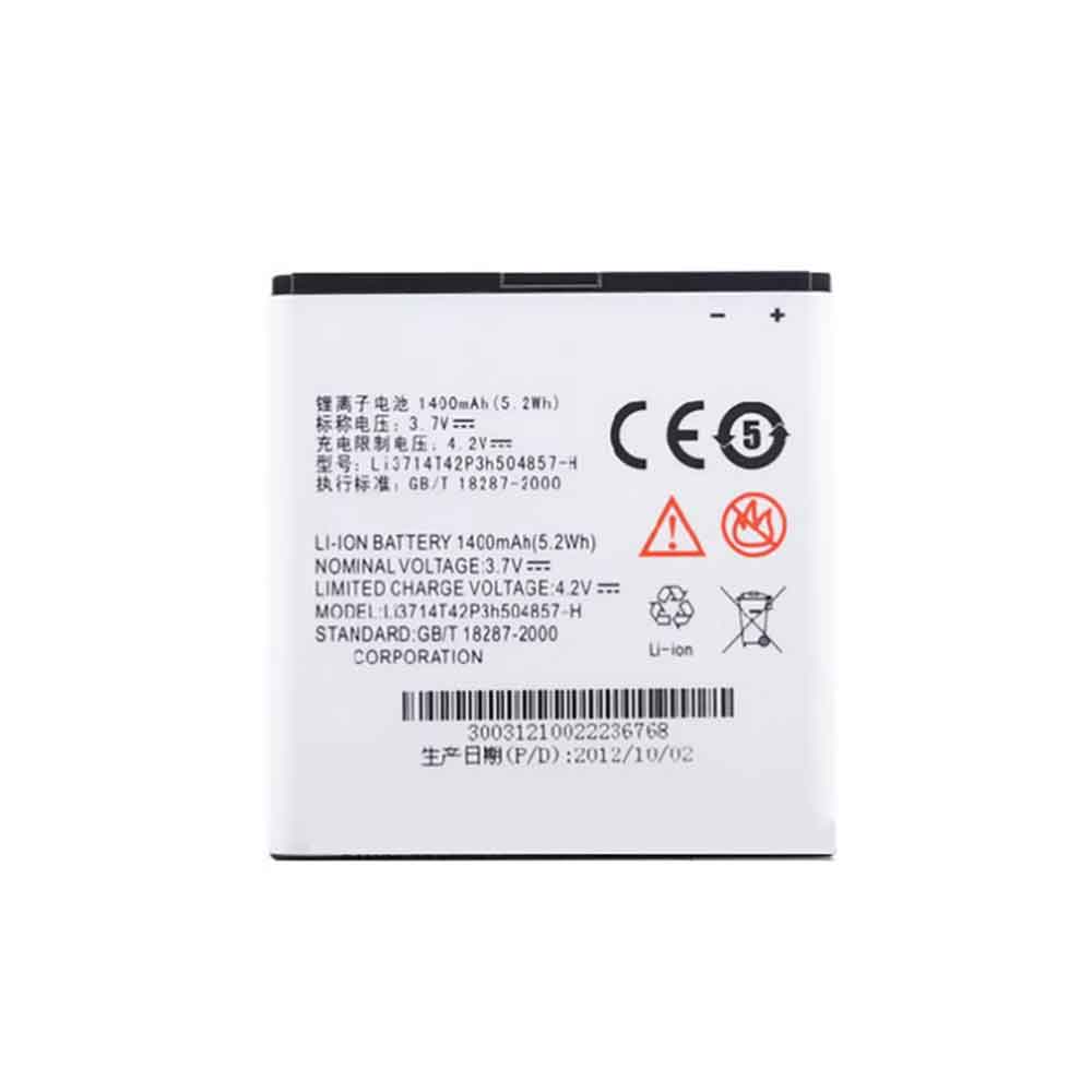 Batería para ZTE GB-zte-LI3714T42P3H504857